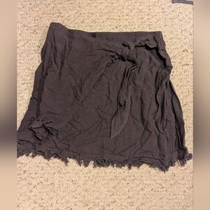 NATURAL LIFE Charcoal Asymmetrical Skirt